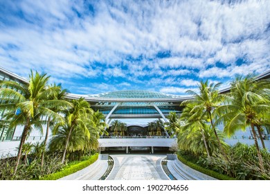 SANYA - CHINA,December 2020 :Building Of CDF Mall, The World Largest Duty Free Shopping Center In Sanya Hainan China.