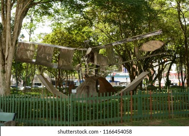 
Sao Jose Dos Campos/Sao Paulo/december, 18, 2016 History Of Aviation In Brazil, 14 Bis, Santos Dumont Park