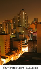 Sao Paolo Brazil Skyline At Night