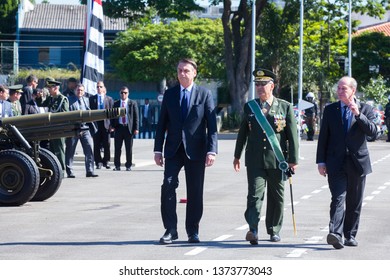 Sao Paulo, BrazilApr 18, 2019President JAIR BOLSONARO, takes part in the Brazilian Army Day celebration at the headquarters of the Brazilian Army Command.