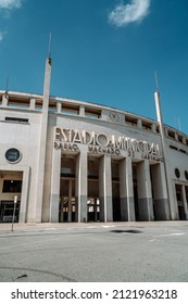 Sao Paulo, Brazil - February 11, 2022 - The Museo Do Futebol - Football Museum In The Pacaembu Stadium