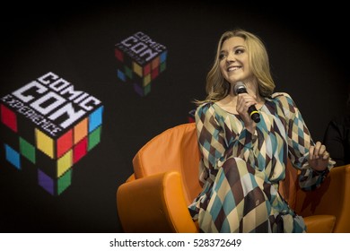 SAO PAULO - DECEMBER 1, 2016: Natalie Dormer In A  Panel At Comic Con Experience.