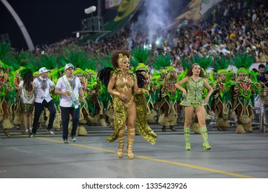 Sao Paulo
Mar 08, 2019
VIVIANE ARAUJO, Drums Queen Of Mancha Verde Samba School Parades At The Anhembi Sambadrome, During The Winners Parade Of 2019 Carnival.