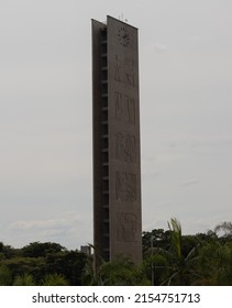 SAO PAULO, SP, BRAZIL - APRIL 11, 2022:  Torre Da Praça Do Relógio, University Of São Paulo