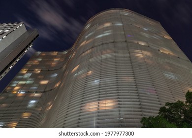 Sao Paulo, State Of Sao Paulo, Brazil, Jun 13 2019, Copan Building At Night