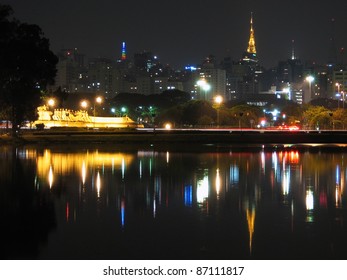 Sao Paulo's Skyline At Night