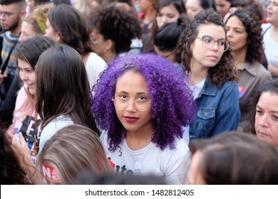 Sao Paulo/SP/Brazil - 10/20/2018 - feminist demonstration in the city
 - Shutterstock ID 1482812405