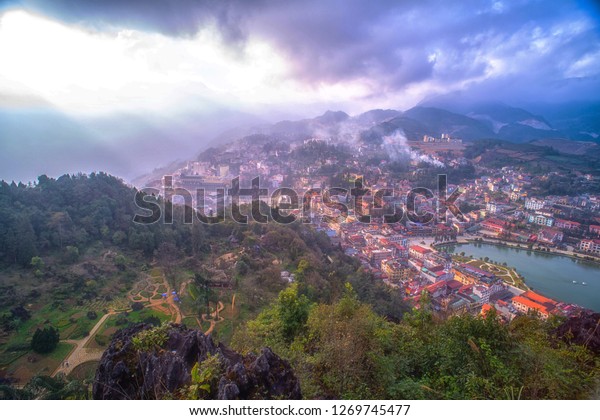 Sapa Vietnam December 252018 Cityscape View Stock Photo Edit Now 1269745477