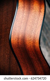 Sapele Wood Guitar Curves