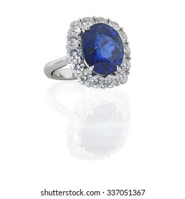 Sapphire And Diamond Ring