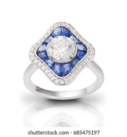 Sapphire And Diamond Ring 