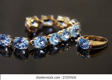 Sapphire Necklace And Ring