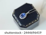 Sapphire Sri Lanka Kashmir ring necklace brooch antique jewelry design