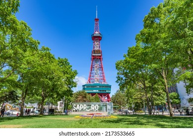 SAPPORO, JAPAN - JUN 4, 2022: Sapporo Terebito (Sapporo TV Tower) is a major tourist attraction in Sapporo City, Hokkaido, Japan..
