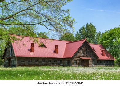 SAPPORO, JAPAN - MAY 25, 2022: Sapporo Agricultural College Dairy Farm Is One Of Important Cultural Properties Of Japan, In Sapporo City, Hokkaido, Japan..