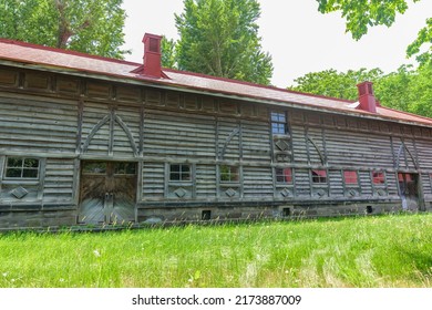 SAPPORO, JAPAN - MAY 25, 2022: Sapporo Agricultural College Dairy Farm Is One Of Important Cultural Properties Of Japan, In Sapporo City, Hokkaido, Japan..