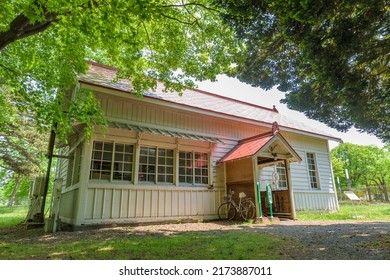 SAPPORO, JAPAN - MAY 25, 2022: Sapporo Agricultural College Dairy Farm Is One Of Important Cultural Properties Of Japan, In Sapporo City, Hokkaido, Japan..