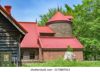 SAPPORO, JAPAN - MAY 25, 2022: Sapporo Agricultural College Dairy Farm Is One Of Important Cultural Properties Of Japan, In Sapporo City, Hokkaido, Japan..