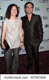 Sara Gilbert And Johnny Galecki  At The CBS Comedies' Season Premiere Party. Area, West Hollywood, CA. 09-17-08