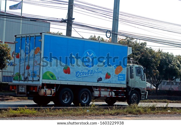 SARABURI-THAILAND-JANUARY 8 : The\
transportation truck on the road, January 18, 2018 Saraburi\
Province,\
Thailand