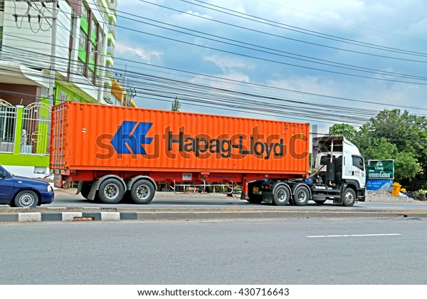 SARABURI-THAILAND-JULY 15 : The\
transportation truck on the road on July 15, 2015 Saraburi\
Province, Thailand. \
