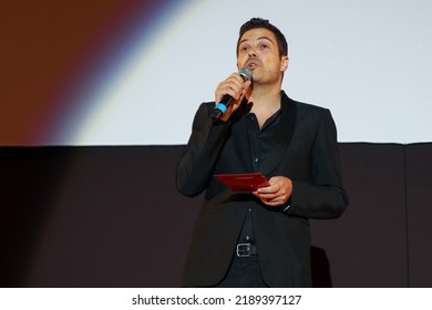 Sarajevo, Bosnia And Herzegovina - 12 08 2022: Honorary Heart Of Sarajevo Presented To Swedish Filmmaker, Ruben Östlund At The 28th Sarajevo Film Festival