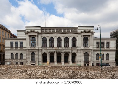 Sarajevo, Bosnia And Herzegovina - 27 February: Sarajevo National Theatre