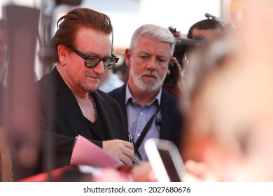 SARAJEVO, BOSNIA AND HERZEGOVINA - AUGUST 15: Bono Vox On The Red Carpet Of The 27th Sarajevo Film Festival