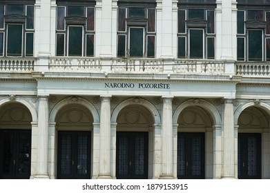 Sarajevo, Bosnia And Herzegovina - July 27 2012: Sarajevo National Theatre
