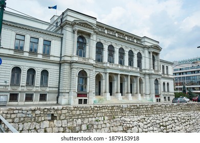 Sarajevo, Bosnia And Herzegovina - July 27 2012: Sarajevo National Theatre
