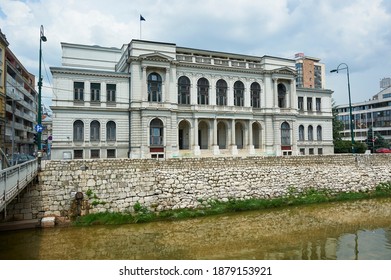 Sarajevo, Bosnia And Herzegovina - July 27 2012: Sarajevo National Theatre
