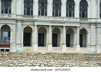 Sarajevo, Bosnia And Herzegovina - July 27 2012: Sarajevo National Theatre
