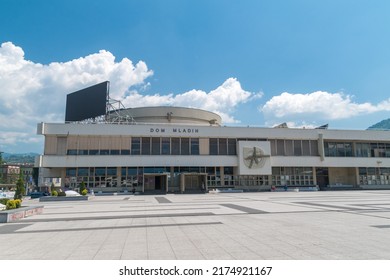 Sarajevo, Bosnia And Herzegovina - June 3, 2022: Dom Mladih (Youth Centre Skenderija).