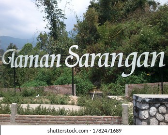 
Sarangan Park Signboard Before Entering The Sarangan Park Area In Gunung Lawu Park