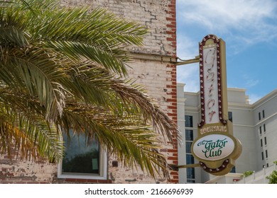 Sarasota, FL, US-May 31, 2022: Historic Sign In Downtown Cultural District. 