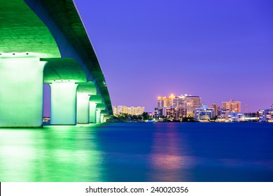 Sarasota, Florida, USA Downtown City Skyline.