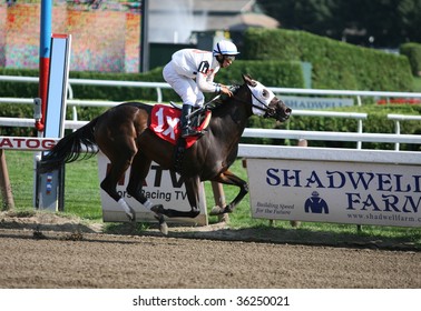 SARATOGA SPRINGS, NY- AUGUST 24: Alan Garcia Aboard 