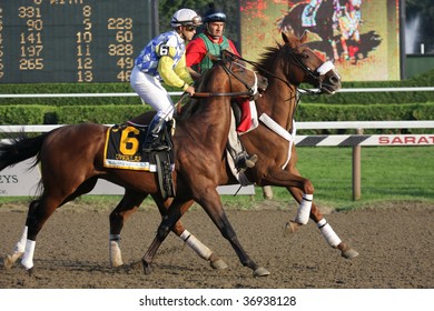 SARATOGA SPRINGS, NY- SEPT 7: Javier Castellano Aboard 