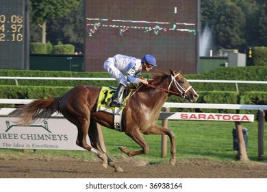 SARATOGA SPRINGS, NY- SEPT 7: Jamie Theriot Aboard 