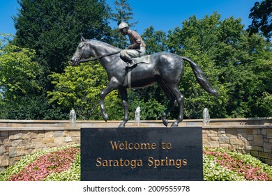 Saratoga Springs, NY, USA - July 29, 2020: 