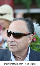 SARATOGA SPRINGS - September 1:  Vineyard Haven Trainer Robert Frankel In The Winners Circle After The Hopeful Stakes On September 1, 2008 In Saratoga Springs, NY.