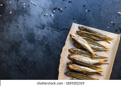 sardine fish sprats smoked or salted seafood mackerel on the table tasty serving size top view copy space for text food background rustic 