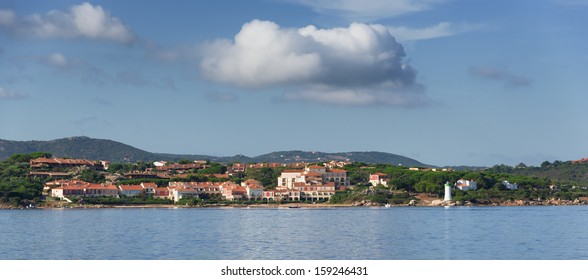 Sardinia Coast Panorama At Palau City, Italy