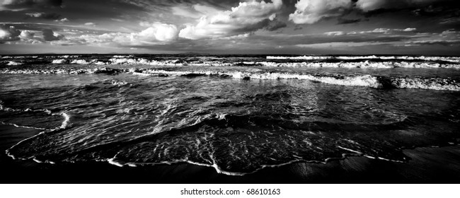 sardinian sea winter dramatic waves ecology