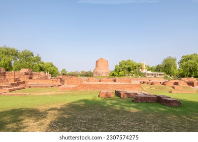 Sarnath is a sacred Buddhist site located near Varanasi, India. It is known for being the place where Lord Buddha delivered his first sermon, making it a significant pilgrimage destination for Buddhis