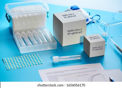 SARS-COV-2 pcr diagnostics kit. This is RT-PCR kit to detect presence of 2019-nCoV virus causing Covid-19 disease presence in clinical specimens. Test system is based on real-time PCR technology.