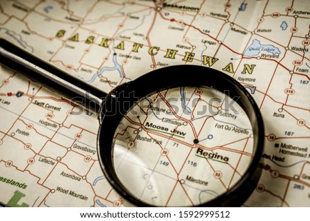 Sascatchevan state on the map