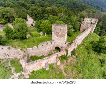 Saschiz Fortress From Above