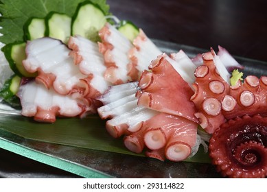 Sashimi Of Octopus - Japanese Food Style