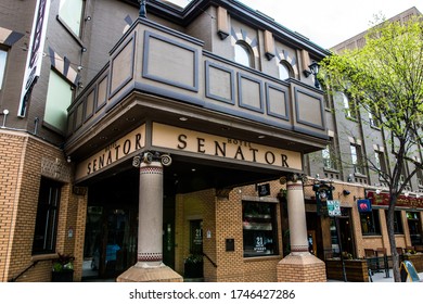 Saskatoon, SK / Canada - May 30 2020: Hotel Senator Downtown Saskatoon.